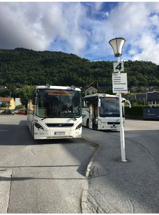 挪威Sogndal 巴士站