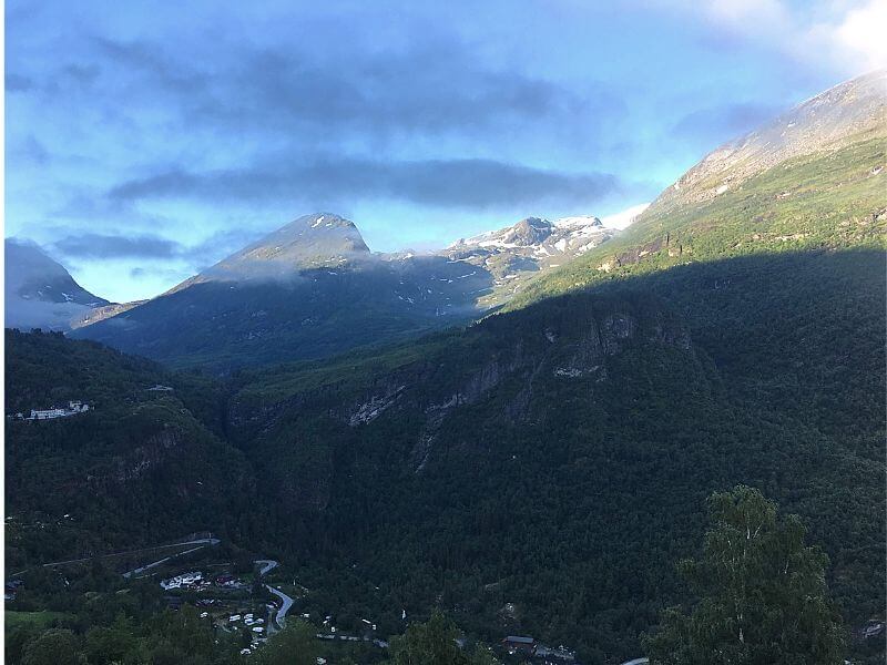 Geirangerfjord hiking view