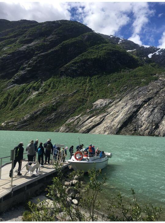 挪威冰河健行碼頭搭船