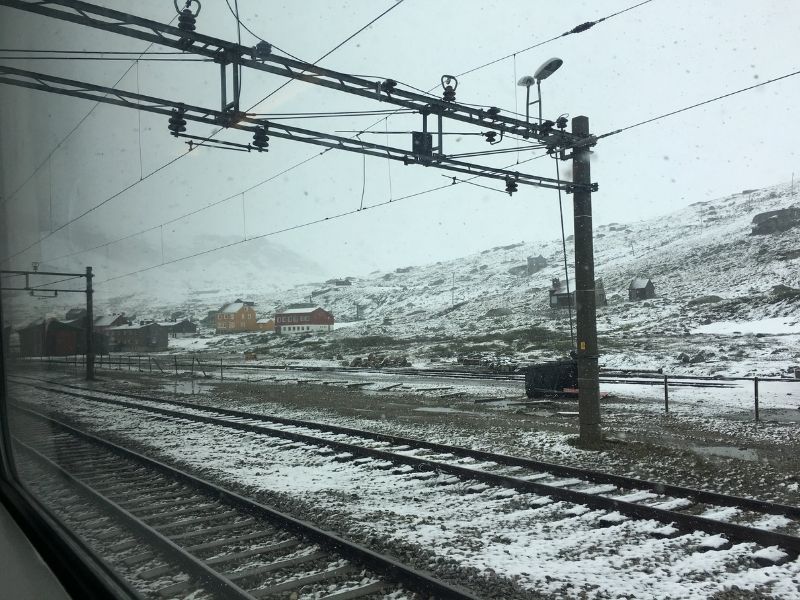 挪威火車雪景風情2