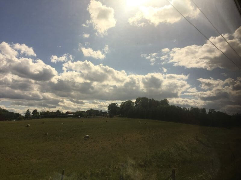 瑞典火車窗外風景